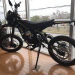 これから洗車するバイク